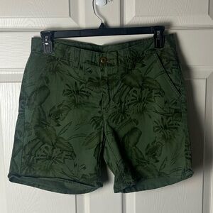 Levi's Olive Leaf Print Shorts
